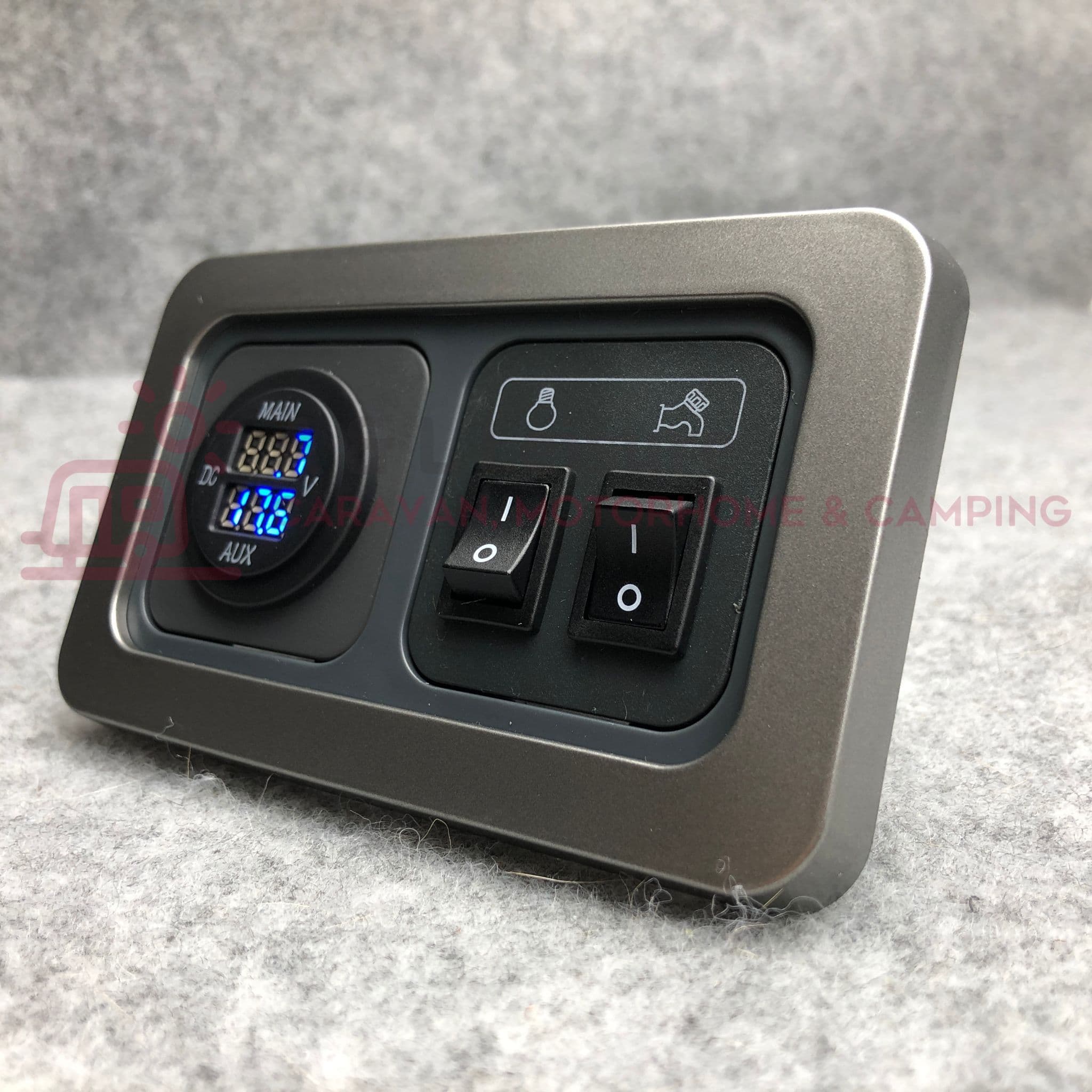 CBE / C-LINE 12v Light Switch For Campervan & Motorhome – Single Frame, EL78446 – Choice Of Colors (UK Made)